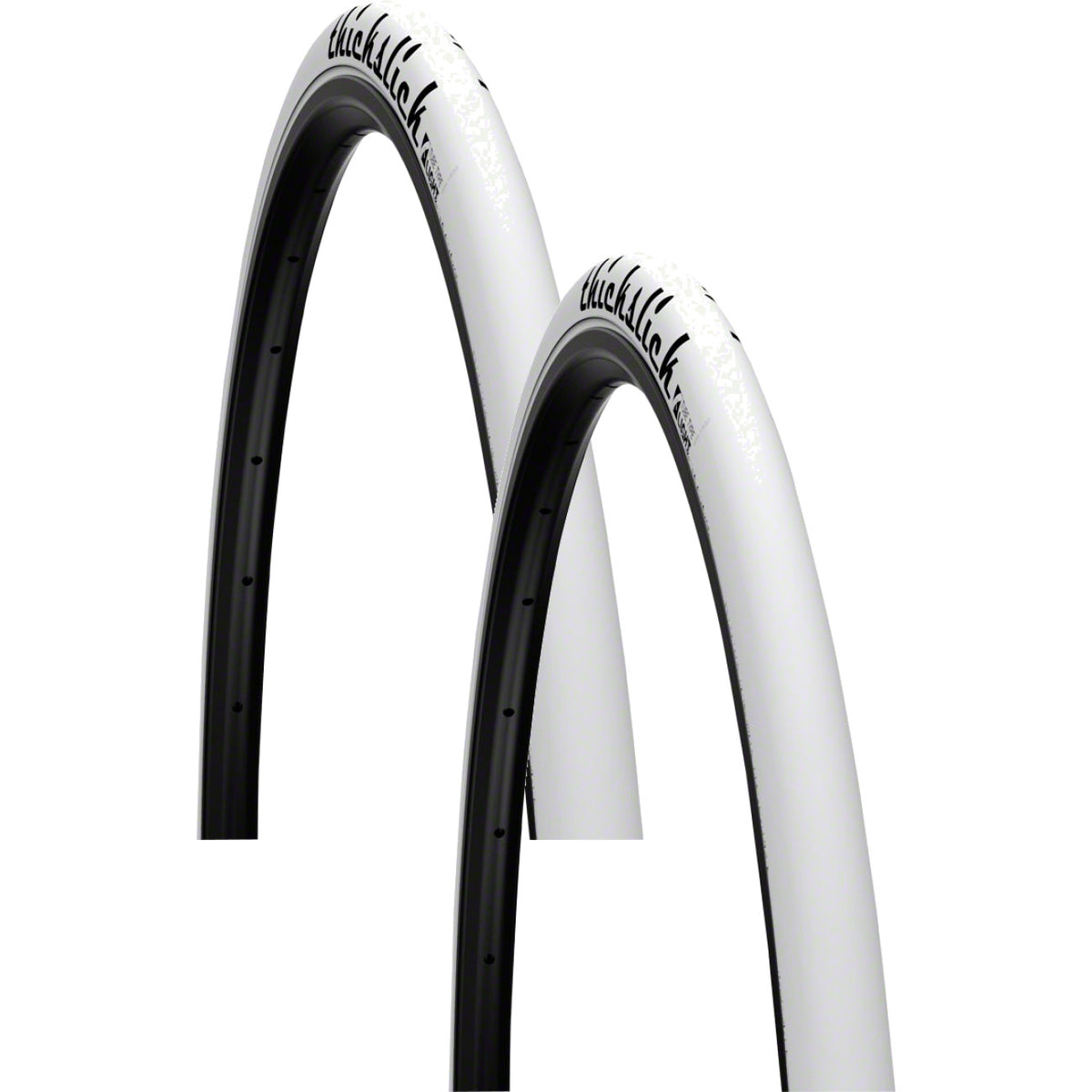 Pack of 2 WTB ThickSlick Tire 700 x 25 Clincher Wire White Comp Road Bike 1