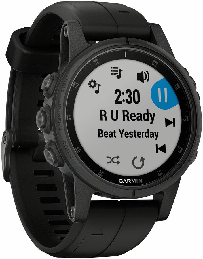Garmin Fenix 5S Plus Sapphire Multisport GPS Smart Watch Black with Black Band 3
