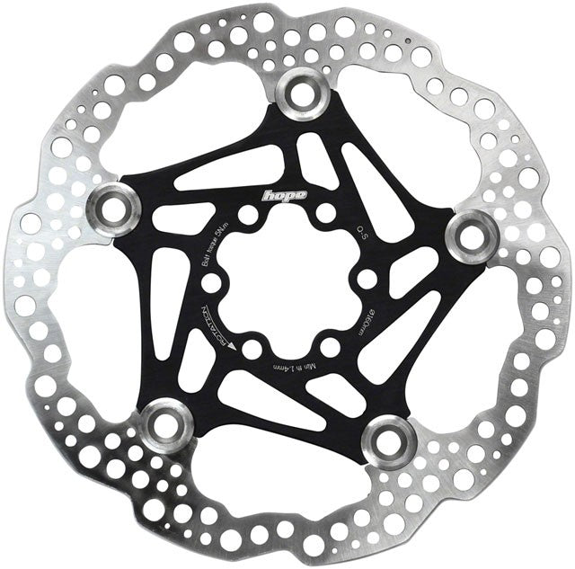 Hope Floating Disc Brake Rotor - 160mm, 6-Bolt, Black 1