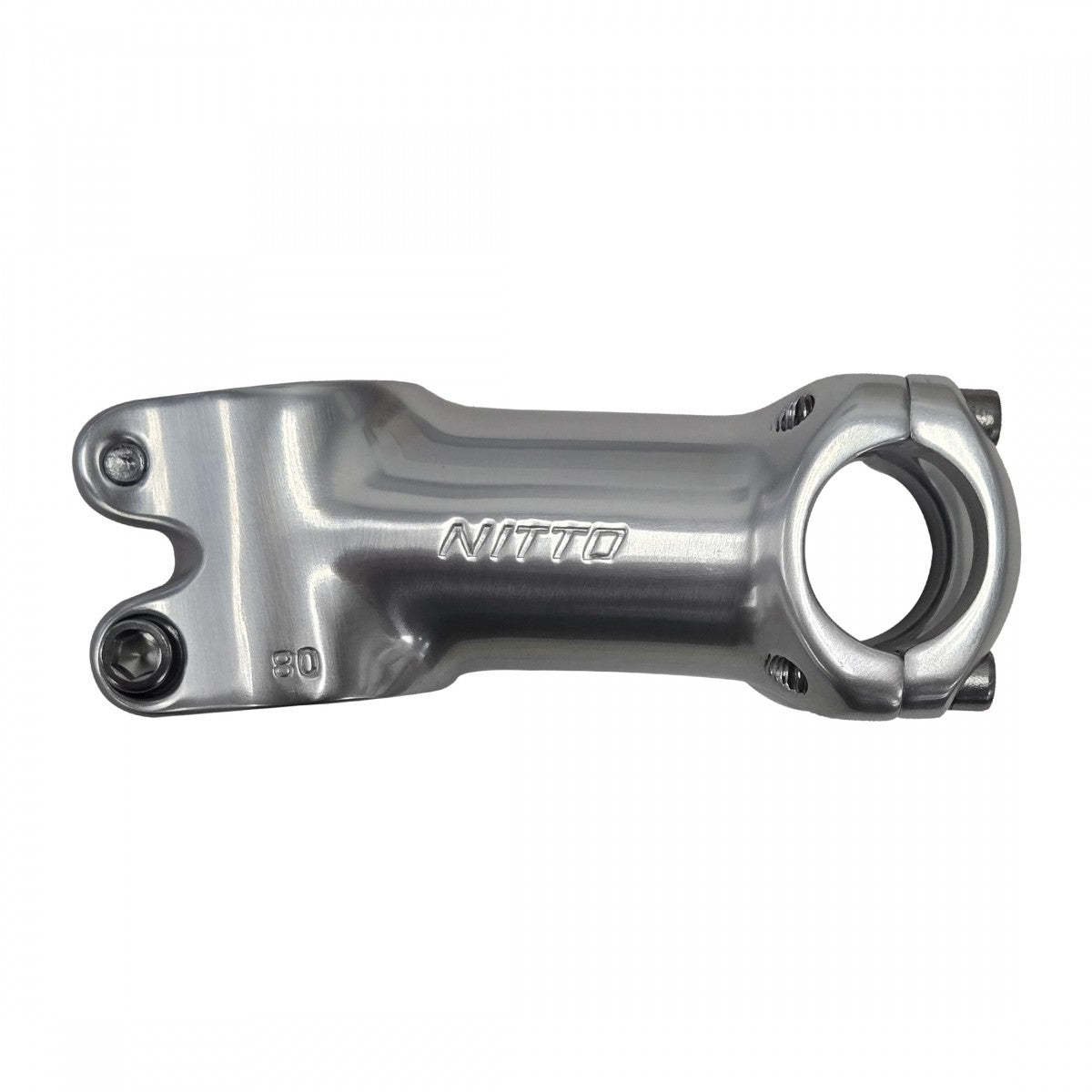 Nitto UI-81 Road Stem 26.0mm Clamp 80mm Length +/-8 Angle Aluminum Silver 1