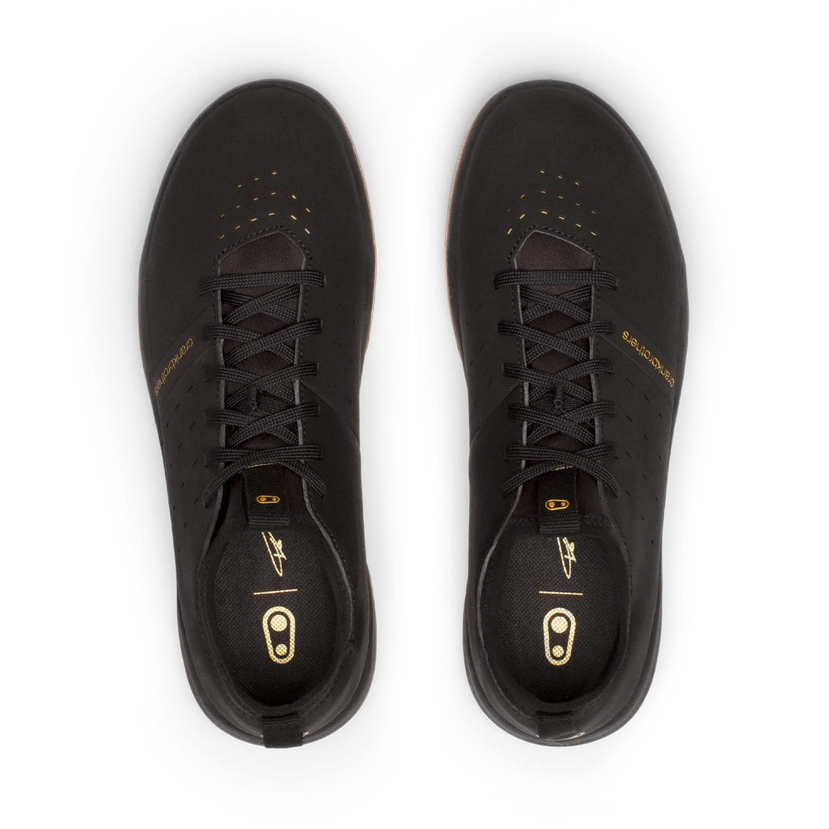 Crank Brothers Mountain Shoes STAMP STREET LACE BLACK / GOLD - GUM OUTSOLE 3.0 8