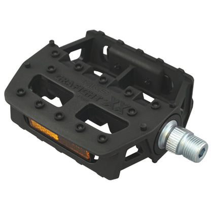 MKS Grafight-XX Platform Pedals, 1/2", Black 3