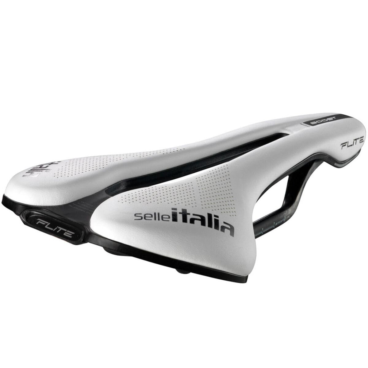 Selle Italia Flite Boost SuperFlow CRB Saddle, L3, Carbon, FibraTek, White LTD 1