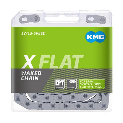 KMC Pre-Waxed XFLAT Flat-Top High-Performance Bicycle Chain, EPT 1