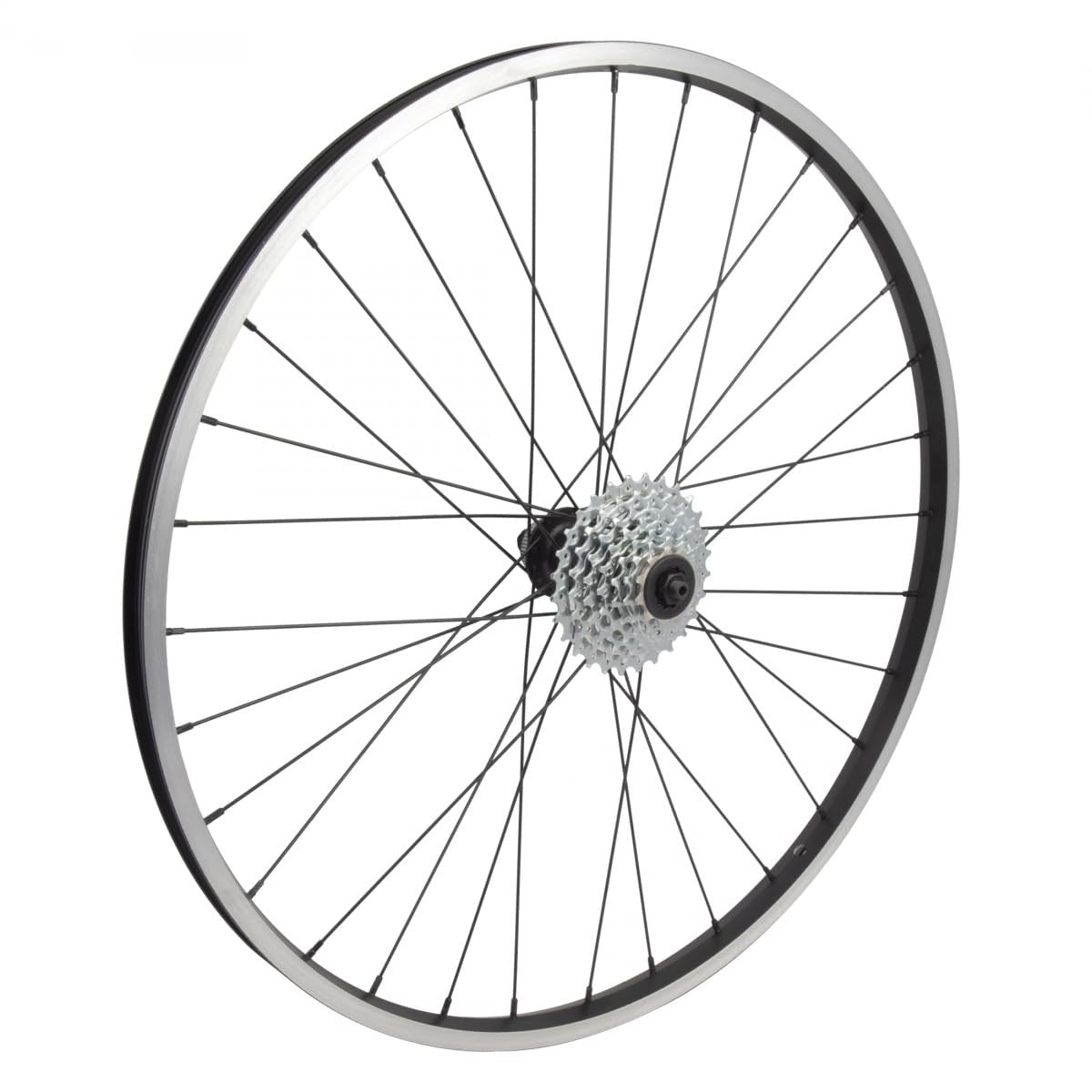Wheel Master 26in Alloy Mountain Rear Wheel + 7-speed Cassette CL Disc QR 32H 1