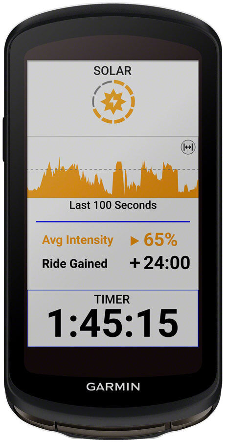 Garmin Edge 1040 Solar Bike Computer - GPS, Wireless, Black 1