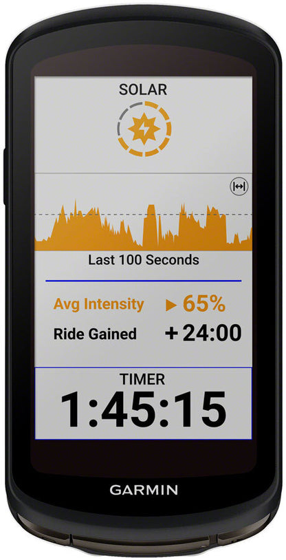 Garmin Edge 1040 Solar Bike Computer - GPS, Wireless, Black 1