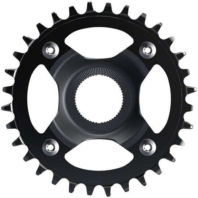 Shimano STEPS CR-EM800 Chainring - 32T Without Chainguard, 55mm Chainline, Black 1