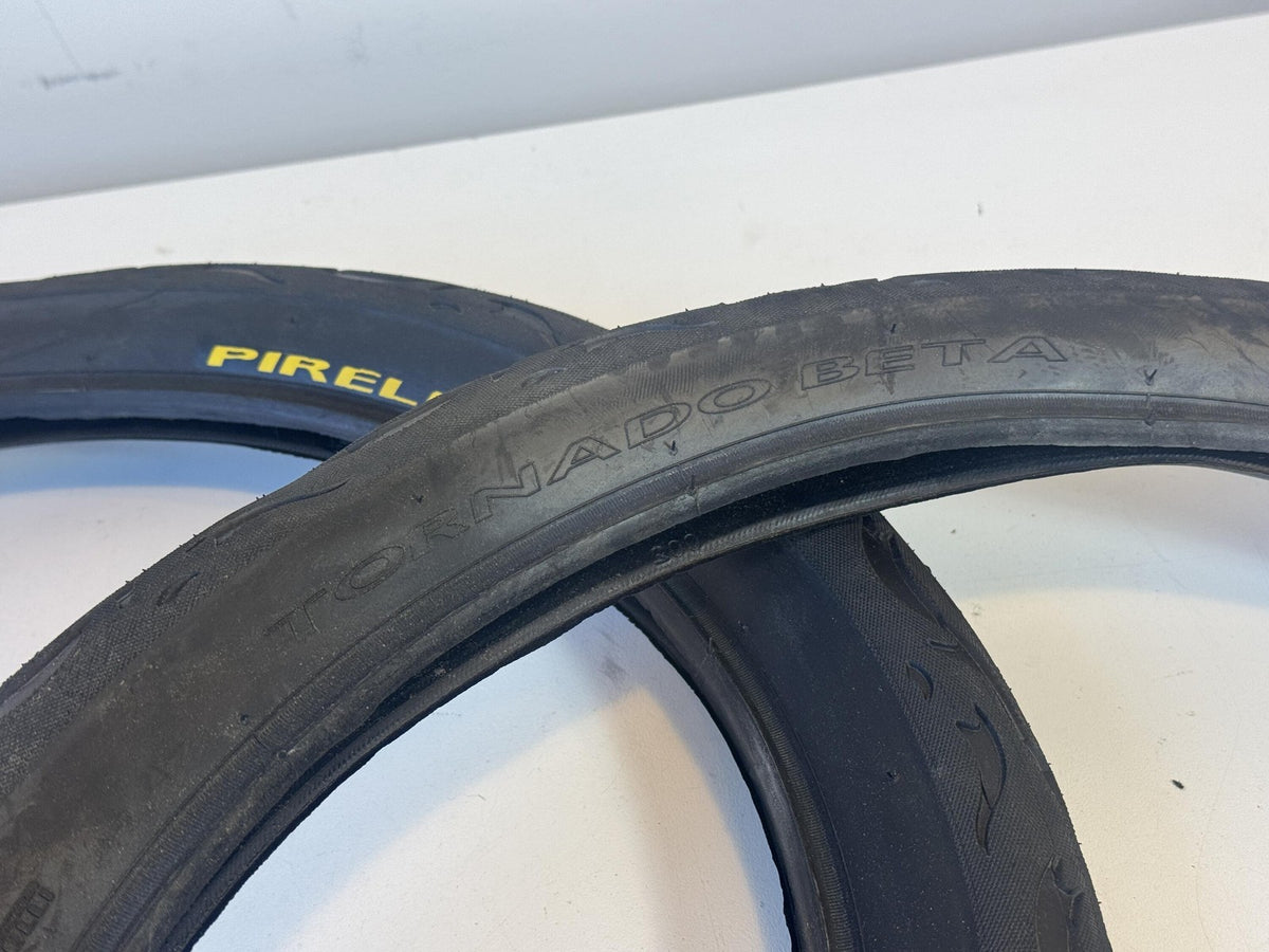 Pirelli Tornado Beta 20x2.125 Wire Bead Tires BMX Pair - Storage Wear 3