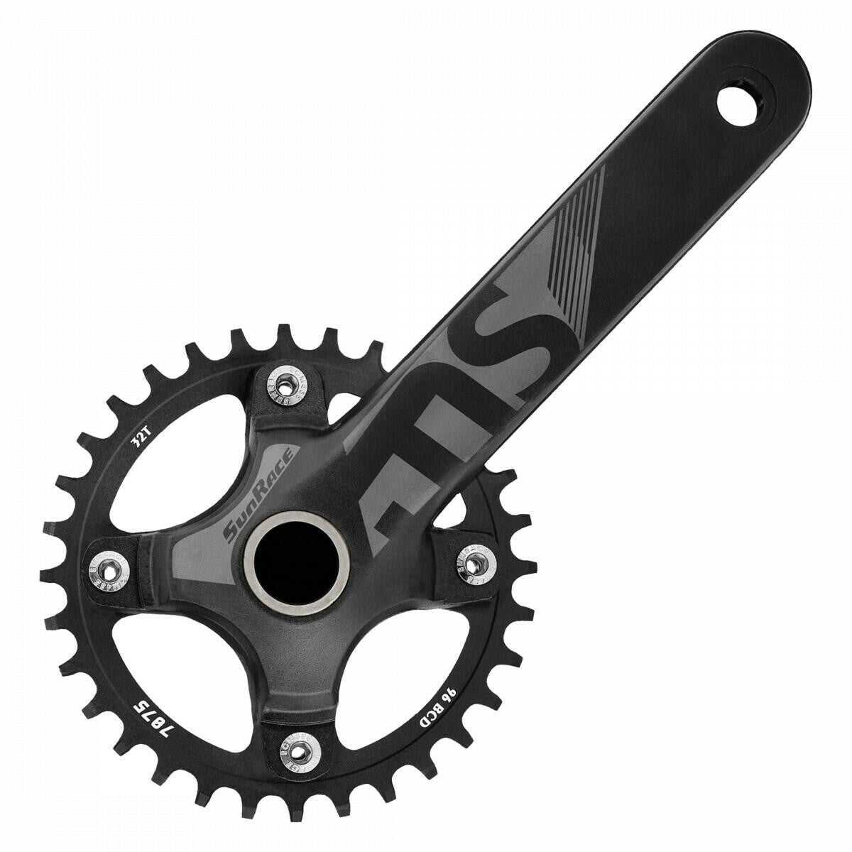 Sunrace FCMS0U 175x32 11sp Crankset with 24mm BB Black 1