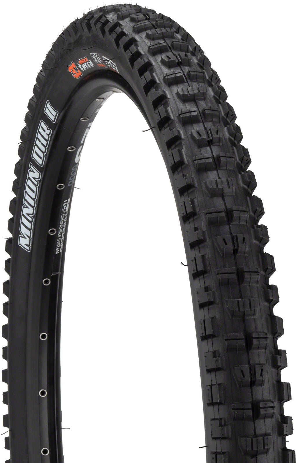 Maxxis Minion DHR II Tire 29x2.4 Tubeless Folding Black 3C Maxx Grip DD WT 1