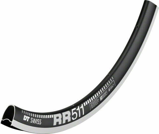 DT Swiss RR 511 700c Tubeless-Ready Road Rim 32h Black includes Squorx 1