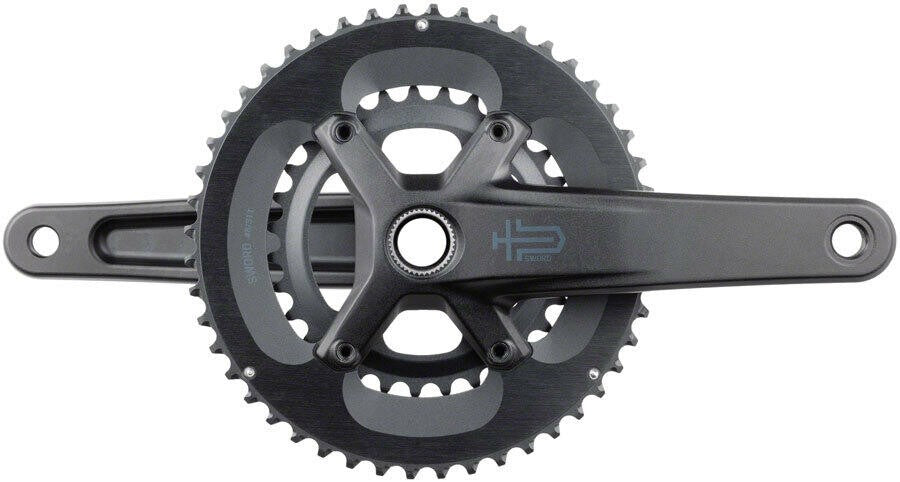 microSHIFT Sword 2x Crankset - 175mm 10-Speed 48/31t 110 Asym BCD 24mm Spindle 1