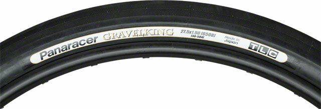 Panaracer GravelKing Slick 27.5x1.9 (650B x 48mm) Tubeless Folding Tire Black 1