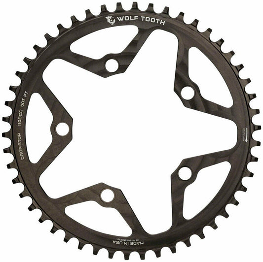 Wolf Tooth Components 110 BCD Cyclocross and Road Chainring - 50t 5-Bolt 1
