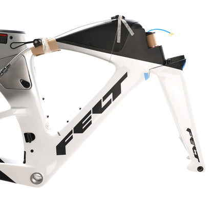 Felt IA FRD 2.0 Ultimate Carbon Triathlon Frameset 48cm Silver White DAMAGED 4