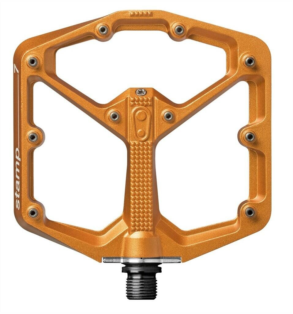 Crank Brothers Stamp 7 Large Platform Pedals, Orange 1