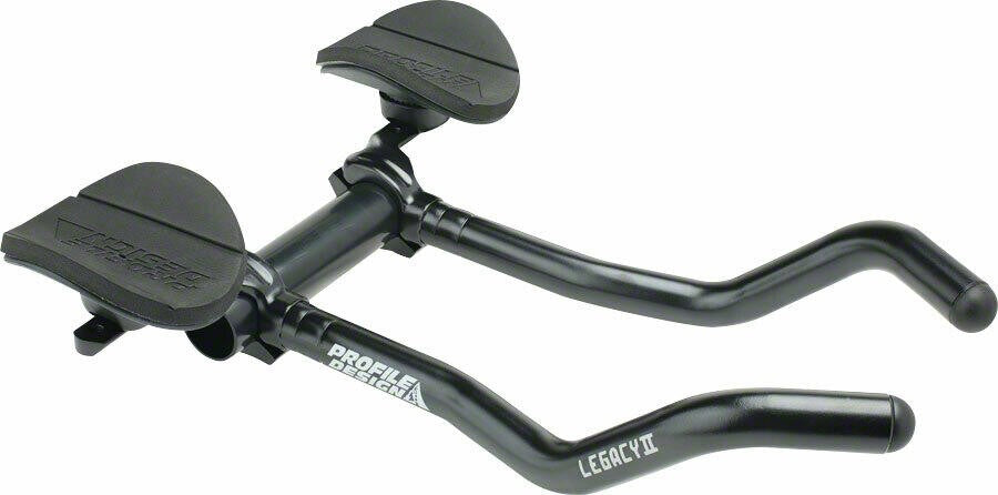 Profile Design Legacy II Aluminum Aerobar + ZB Bracket + Venturi Armrest Black 1