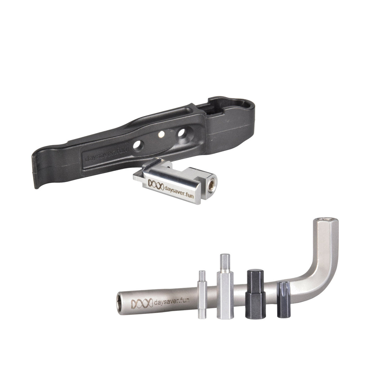 Daysaver Essential8 Silver Multi Tool & Coworking5 Black Extension Bundle 1
