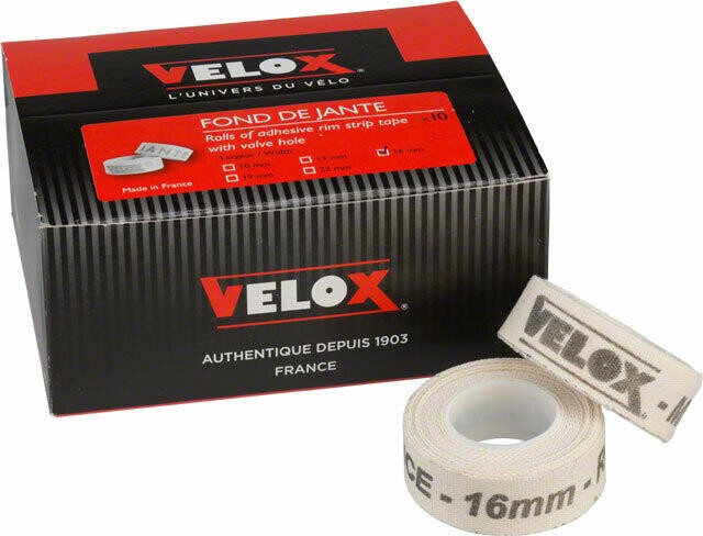 Velox 16mm Cloth Rim Tape Box of 10 1