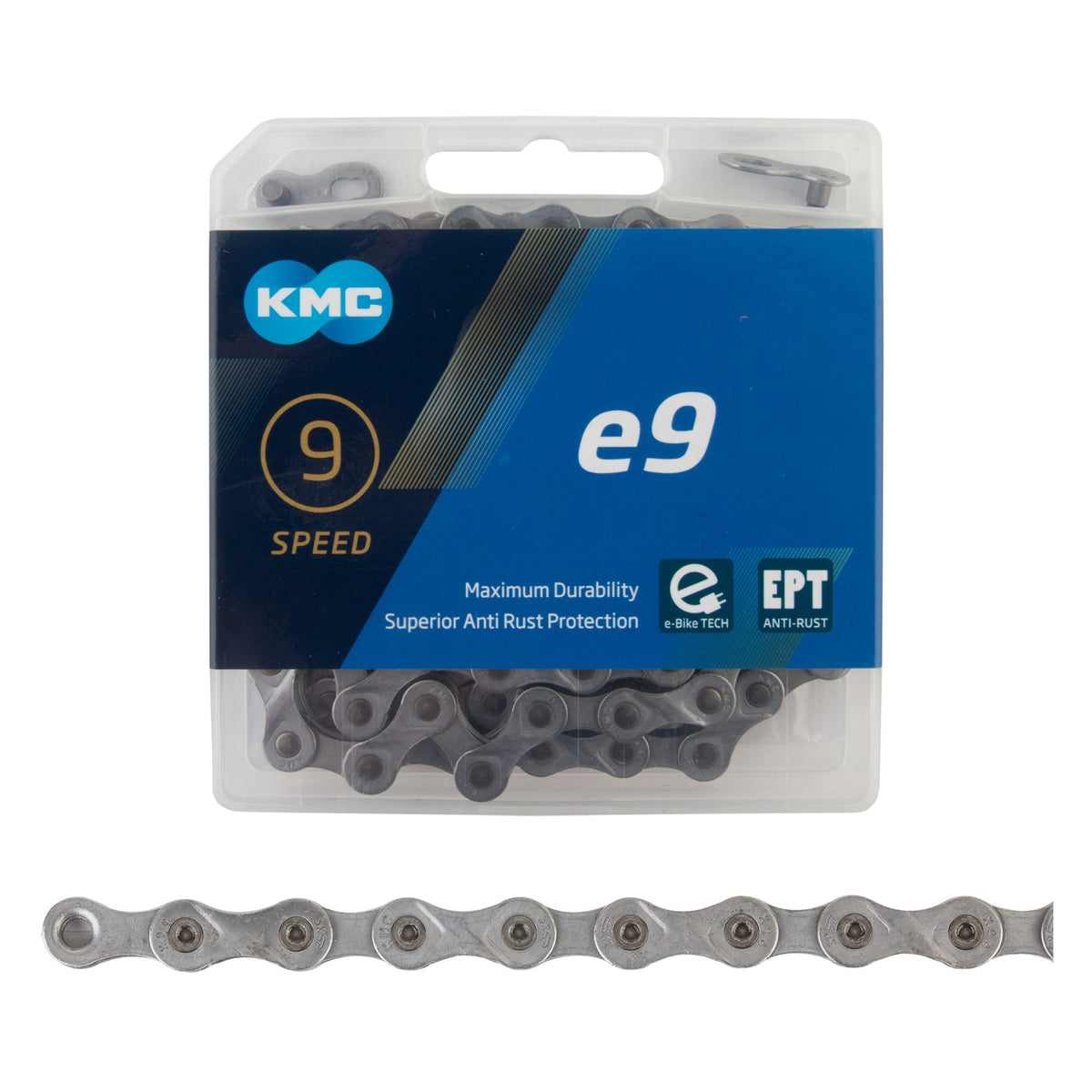 KMC e9 Sport EPT 9-Speed E-Bike Chain One size Grey 1