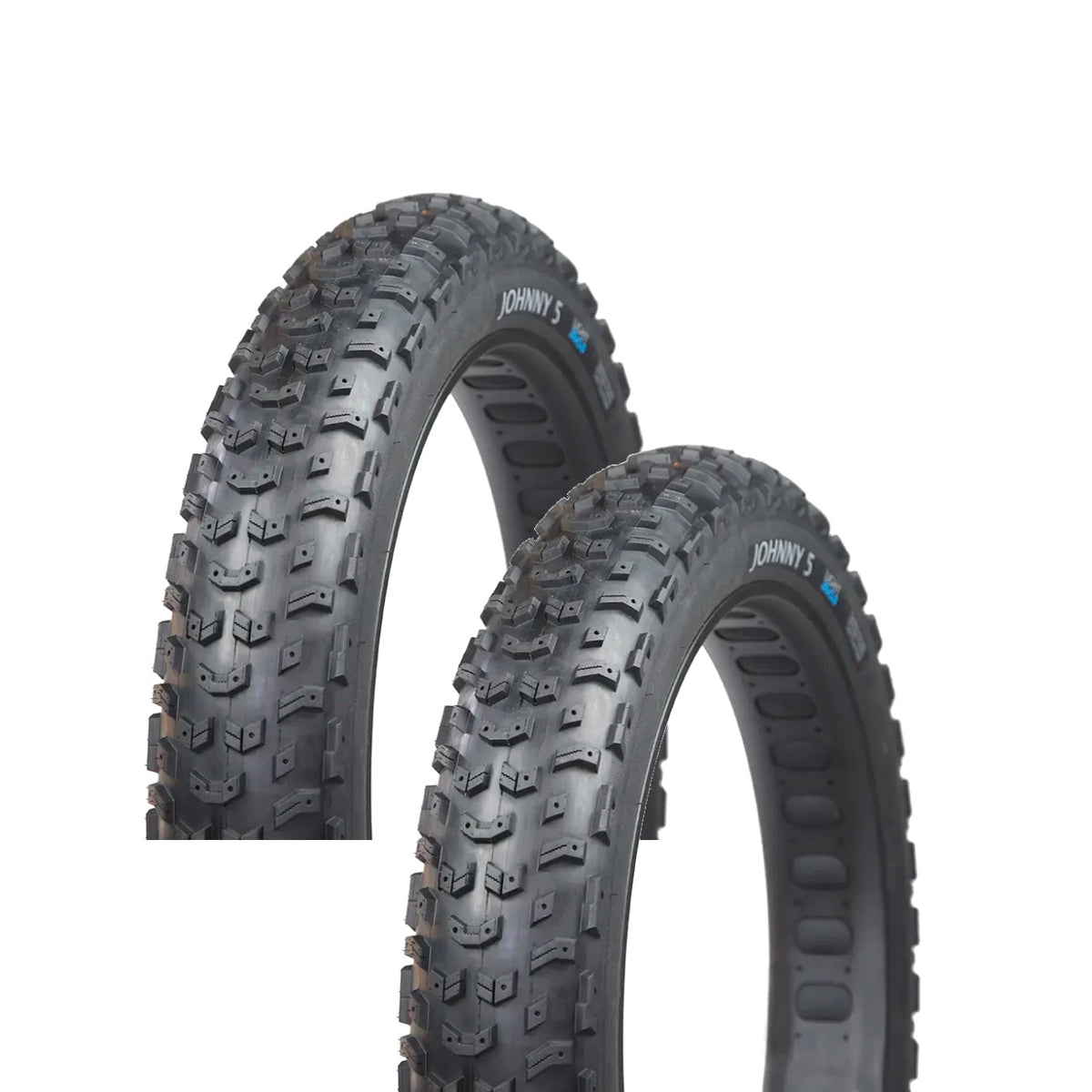 2 Pack Terrene Johnny 5 26 x 5.0 Tubeless Tires Light 120TPI Black 1