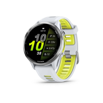 Garmin Forerunner 970 Watch Whitestone/Translucent Amp Yellow Silicone 2