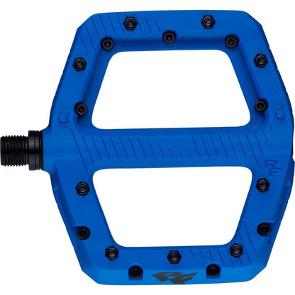 Raceface Chester Large Platform Pedals Cr-Mo Spindle 9/16" Blue Pair 1