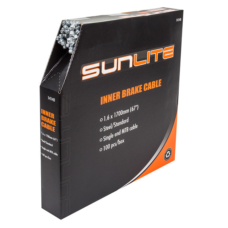 Sunlite Brake Cables Cable Brake Sunlt 1.6x1700st Std Atb Bxof100 1