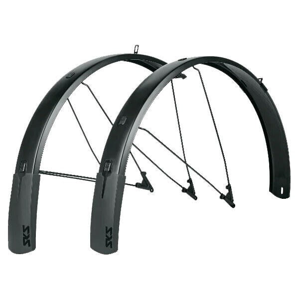 SKS Bluemels Style B75 Fender Set 75mm Matte Black 700c/27.5/29 x 2.25-2.6 tires 1