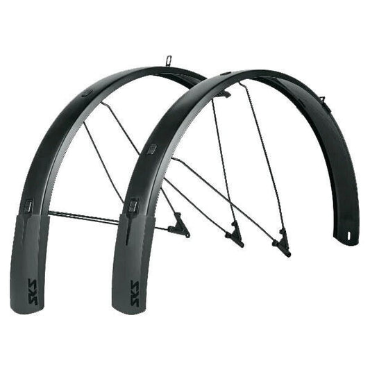 SKS Bluemels Style B75 Fender Set 75mm Matte Black 700c/27.5/29 x 2.25-2.6 tires 1