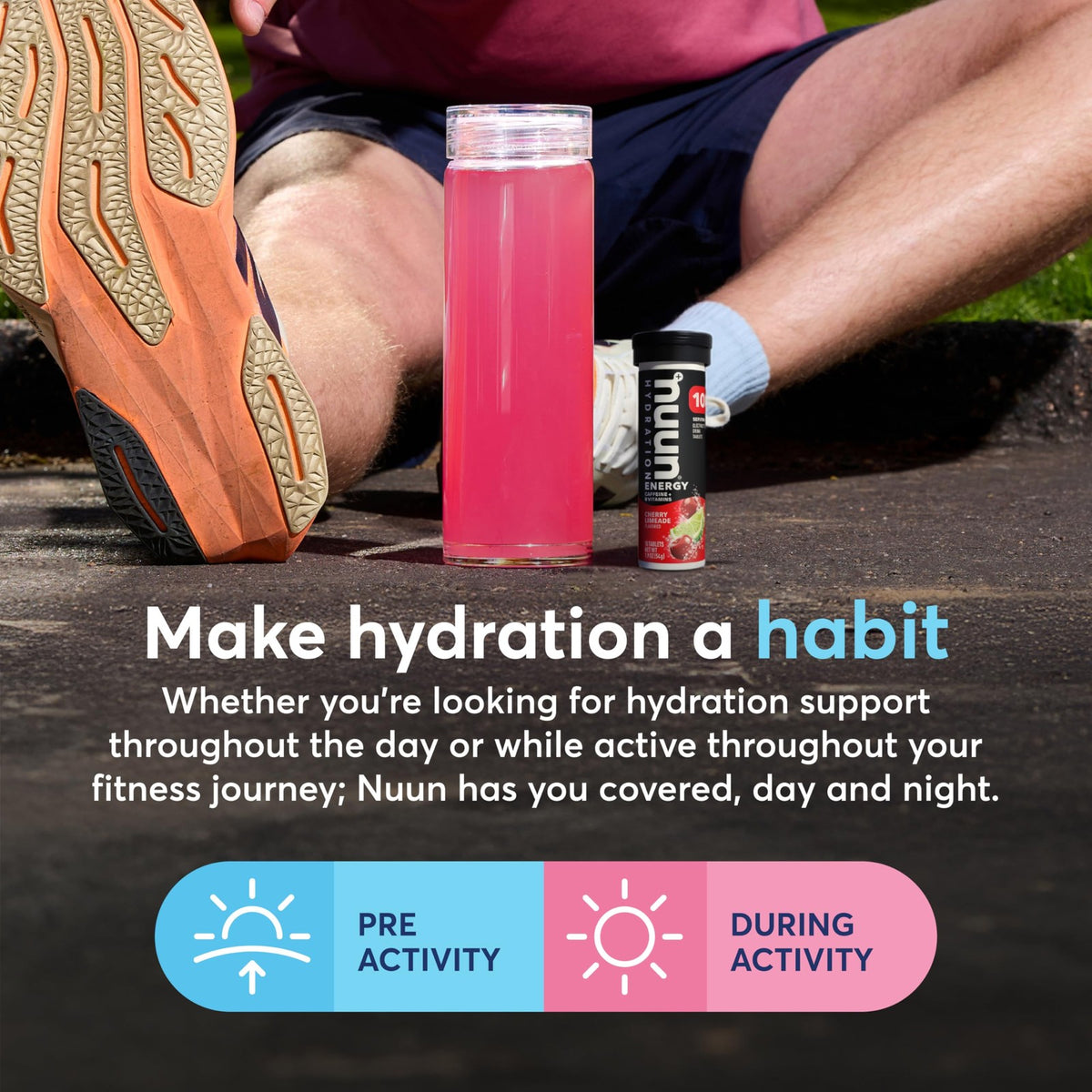 Nuun Energy Caffeine + B Vitamins, Electrolyte Hydration Tablets with Caffeine 4