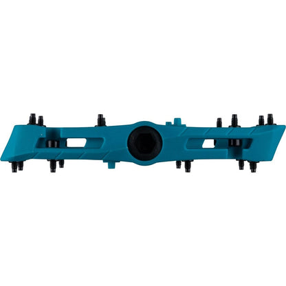 Raceface Chester Large Platform Pedals Cr-Mo Spindle 9/16" Turquoise Pair 2