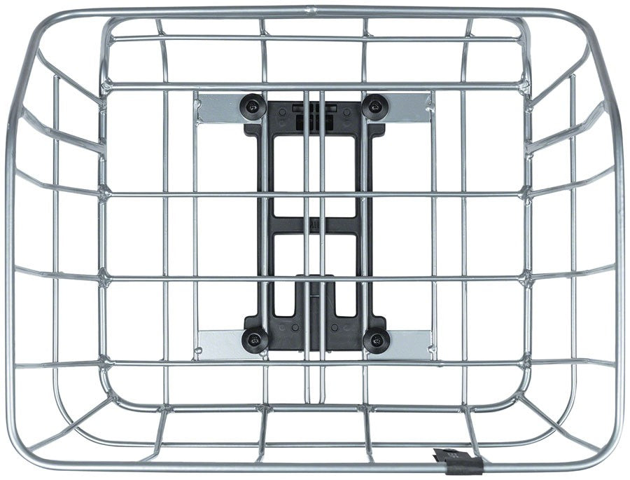 Basil Portland Rear Basket - MIK Mount, Aluminum, Silver 3