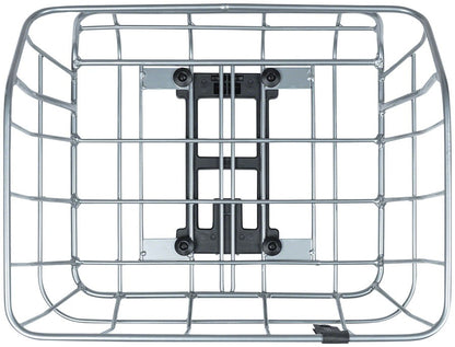 Basil Portland Rear Basket - MIK Mount, Aluminum, Silver 3