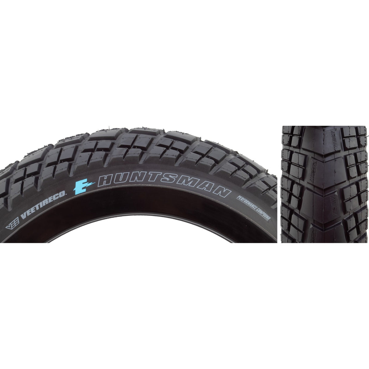 Vee Tire Co E-Huntsman Fat Bike Tire 20x4.0 Black OverRide Tech EBIKE50 Wire 1