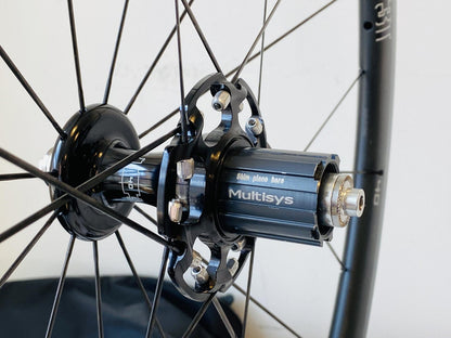 3T Mercurio 40 LTD Stealth Black Tubular Carbon 700c Rear Wheel 10/11s Multisys 4