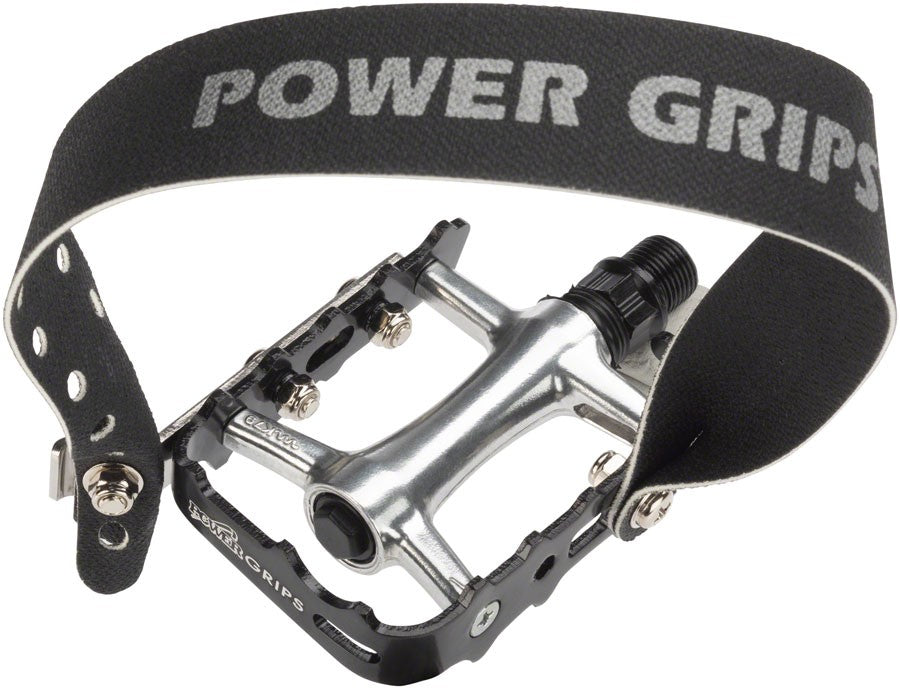 Power Grips High Performance Pedal Kit - Aluminum, 9/16", Black, XL 1