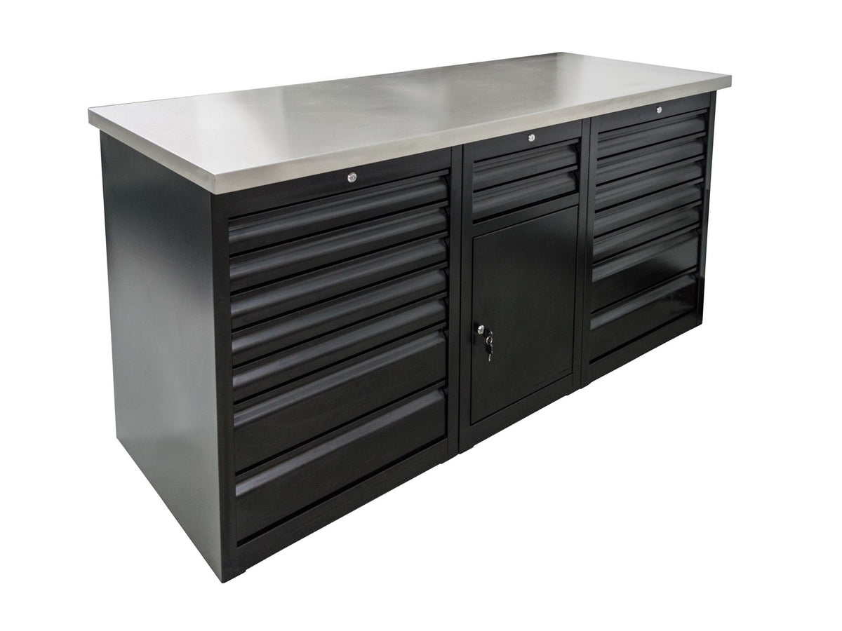 Unior 6' Workbench 72″ x 30″ x 36″ Black 2