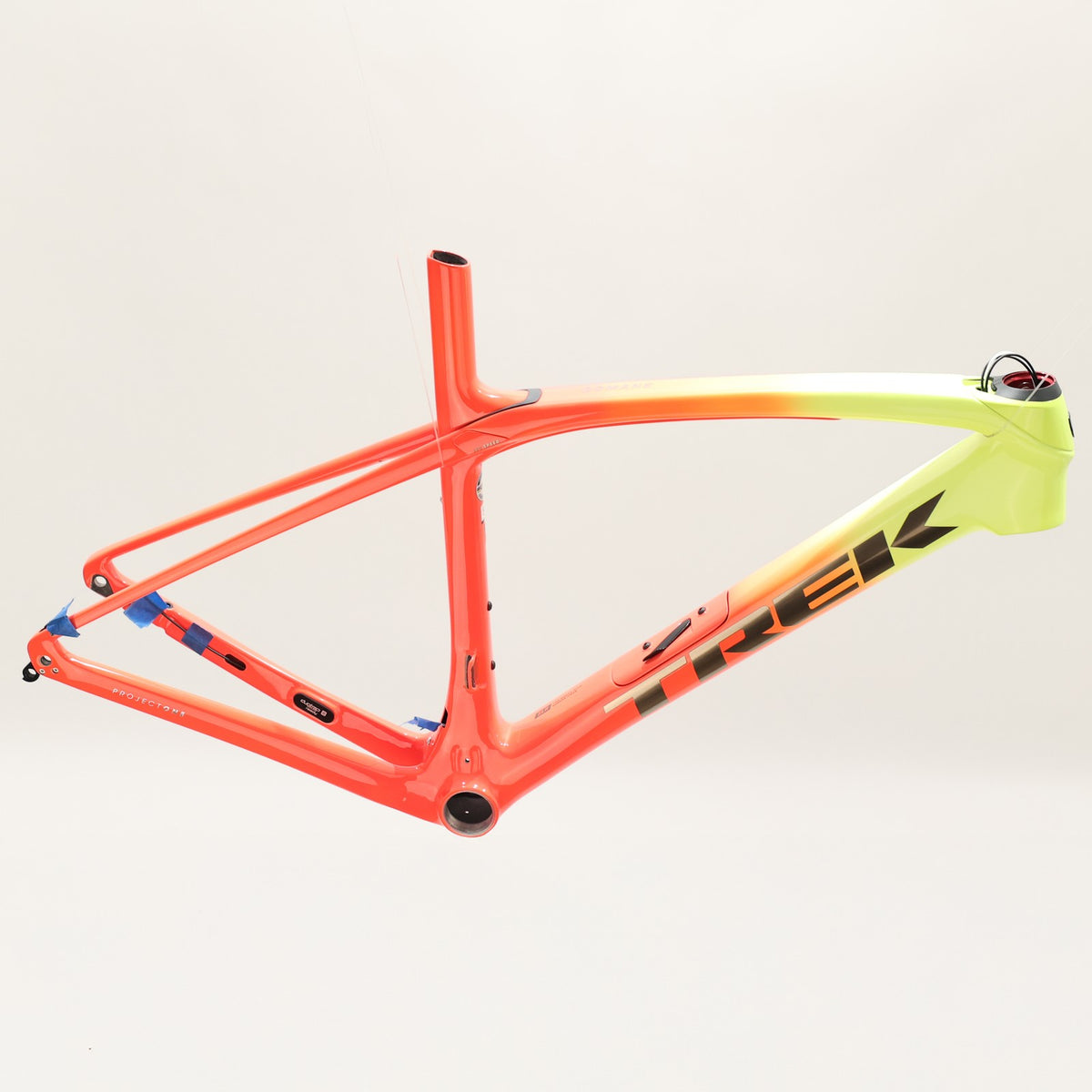 Trek Project 1 Domane SLR Gen 3 Frame, Coral Yellow Fade 6
