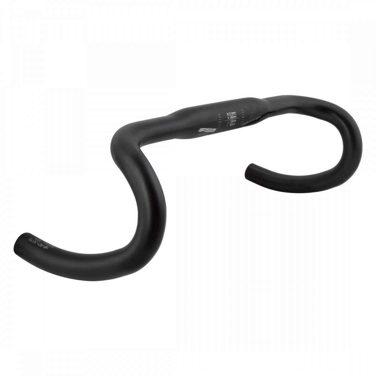FSA Gossamer Wing Compact Drop Handlebar, Diameter: 31.8mm, 400mm, Drop: 125mm, 2
