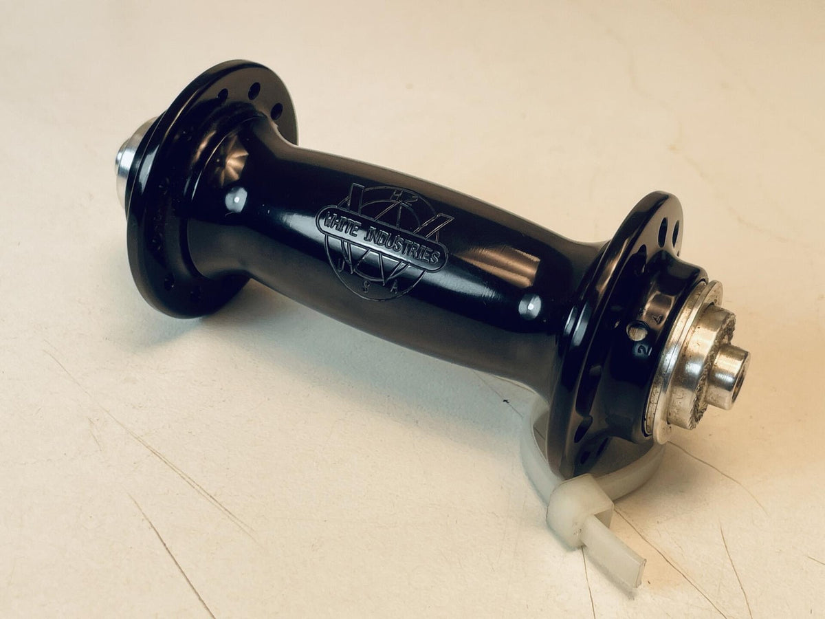 NOS White Industries H2 Front Road Hub 24h 100 x 9mm QR Black Anodized 1