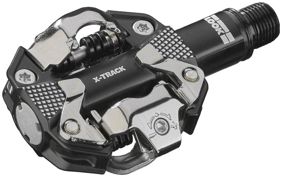 LOOK X-TRACK Pedals - Dual Sided Clipless, Chromoly, 9/16", Gray 1