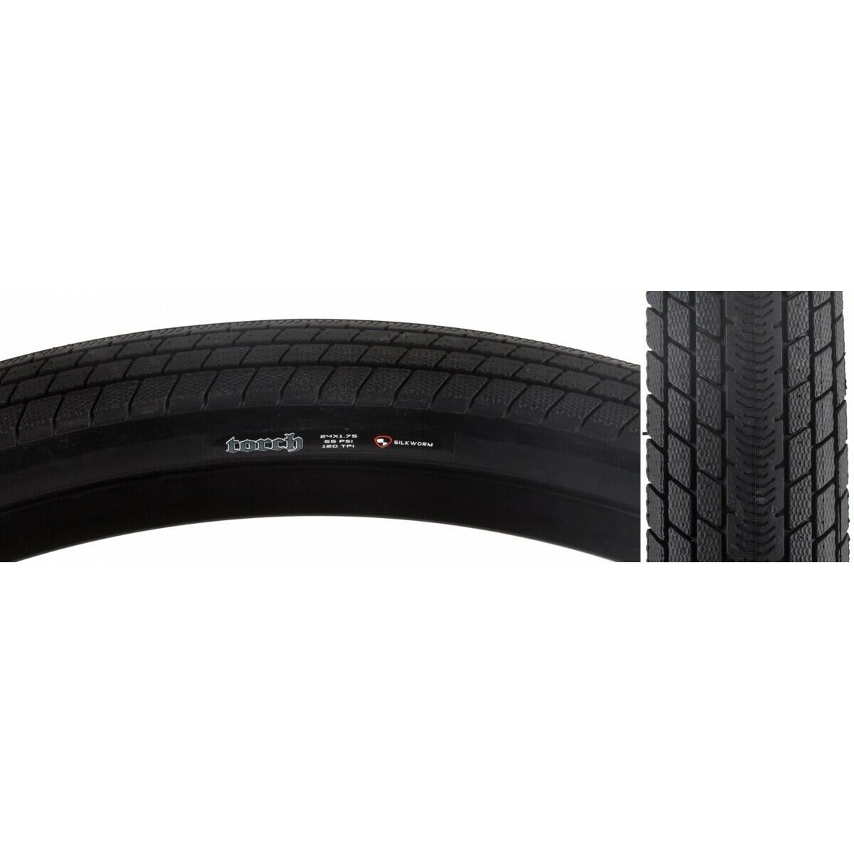 Maxxis Torch DC/SS Tire 24x1.75 Black Wire 120TPI Dual Compound SilkShield 1