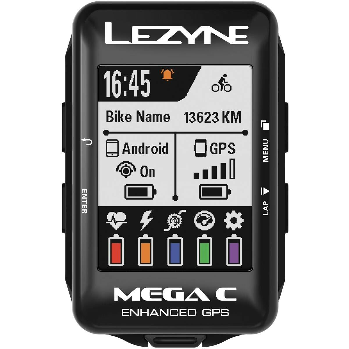 NOS Lezyne Cycling Mega C GPS Loaded Kit Black Heart Rate Strap + Speed Cadence 4