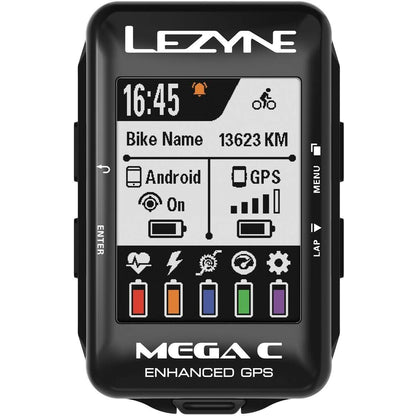 NOS Lezyne Cycling Mega C GPS Loaded Kit Black Heart Rate Strap + Speed Cadence 4