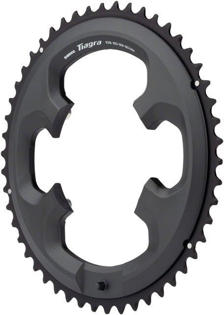Shimano Tiagra FC-4703 10-Speed Chainring - 50t, Asymmetric 110 BCD, Black 2