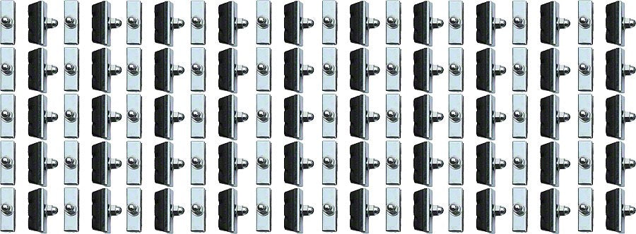 Jagwire Basics X-Caliper Brake Pads Threaded Black Box of 50 Pairs 1