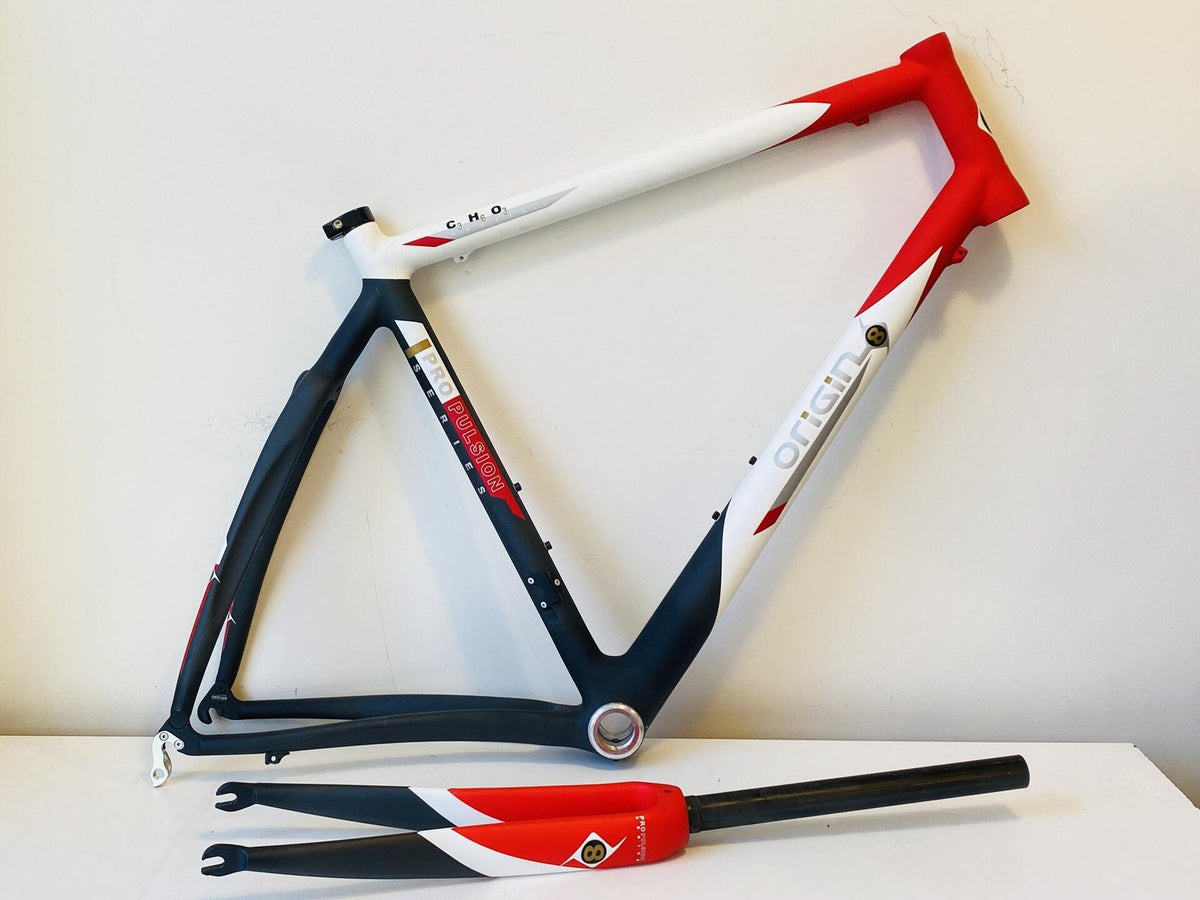 Origin-8 ProPulsion C3 H6 O3 Lactic 2.0 Carbon Frame & Fork 55cm White/Black/Red 1