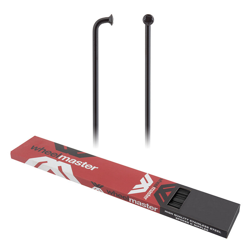 Wheel Master Black Stainless Steel Spokes Spokes Wm Pro Ss 270 14g Bk Bxof75 1